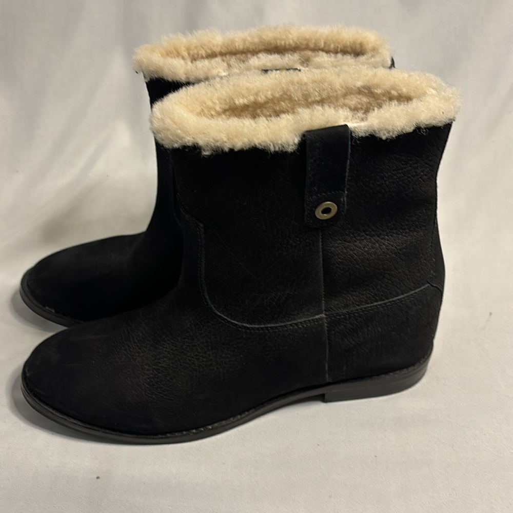 Cole Haan Grand OS Black Suede Ankle Boots Size 9.5